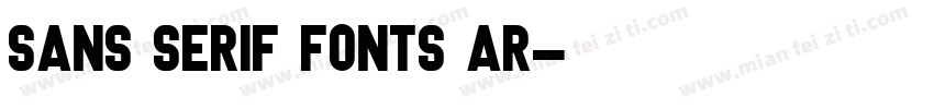 sans serif fonts ar字体转换